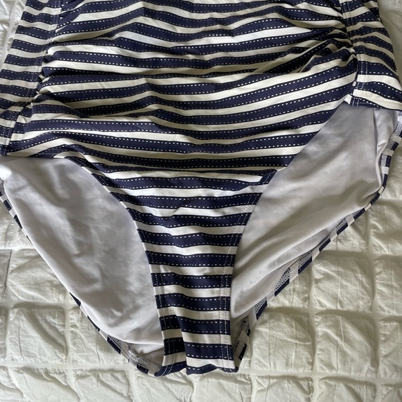 NipTuck Resortwear Striped One-Piece Swimsuit - Picture 6 of 11